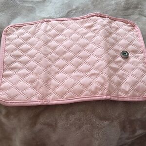 Source Unknown Pink Quilted Jeweley Pouch